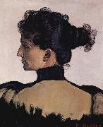 Ferdinand Hodler Portrat der Berthe Jacques, Frau des Kunstlers oil on canvas